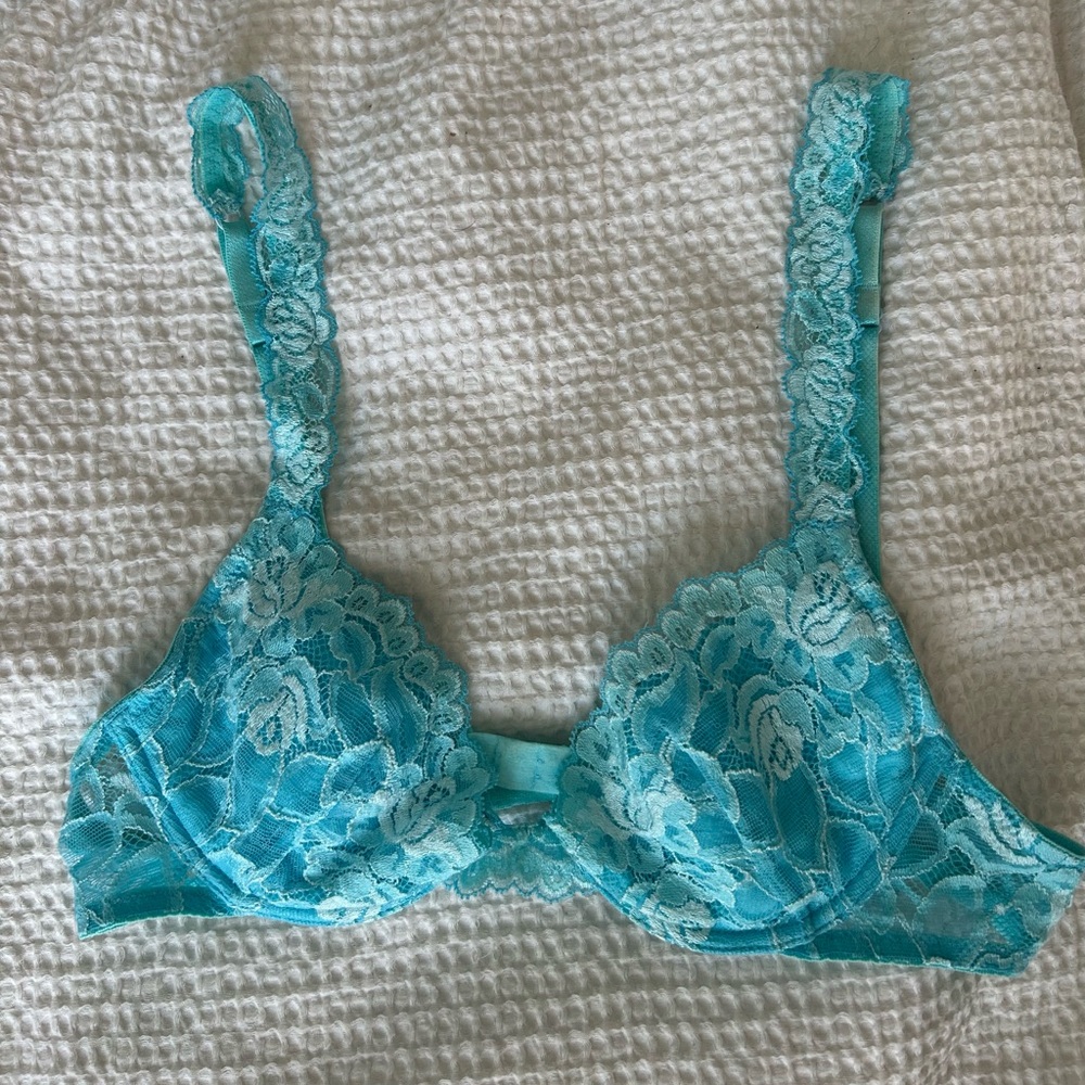 La Perla Turquoise Lace Bra